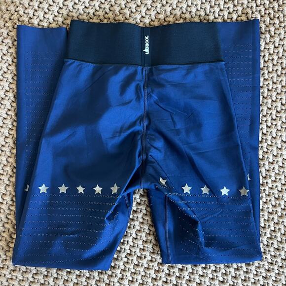 Ultracor high waisted navy leggings stars size S - Picture 9 of 10